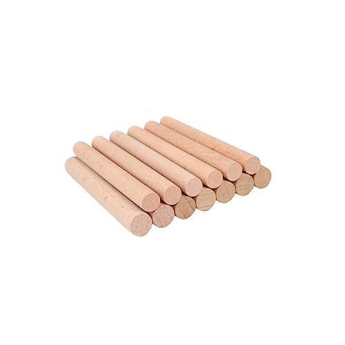 GARIOUANS 20Stücke Massive Holzrundstäbe Buchenholz für DIY Handwerk Modellbau und Langlebige Glatte Oberflächen für Projekte von GARIOUANS
