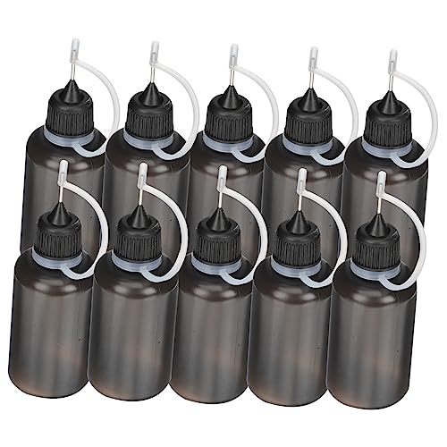 GARIOUANS 20Stücke Plastik Quetschflaschen mit Spitzdüse Ölflasche für Maschinenöl Langlebige und Umweltfreundliche Applikatorflaschen für Nähmaschinen und Präzise Anwendungen von GARIOUANS