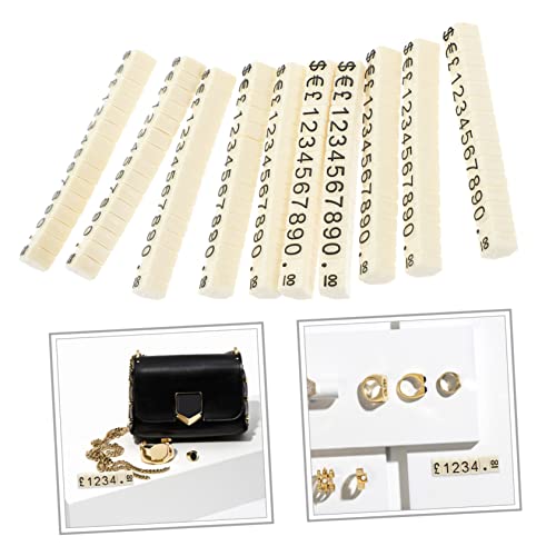 GARIOUANS 20Stücke Schmuck Preisschilder Halter Einstellbar Hochwertige für Uhren Obst Gemüse und Klare Preisansicht für Kunden von GARIOUANS