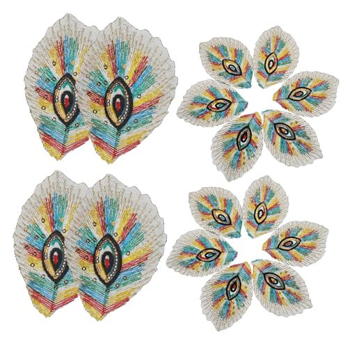 GARIOUANS 20pcs Peacock Eye Stickiqued Applique Bügel von GARIOUANS