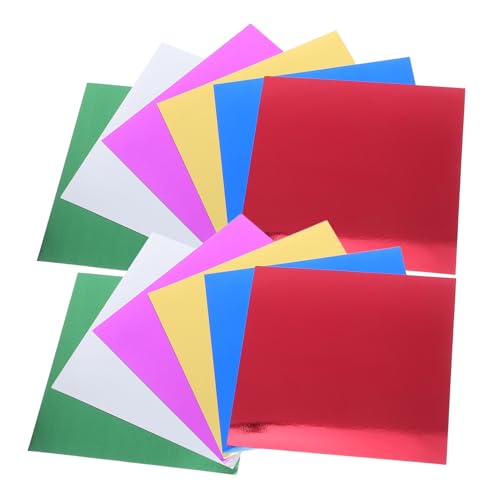 GARIOUANS 224 Blatt Metallic Spiegelkarton Papier Farbiges Folien-origami-papier für Reißfest Leicht Glänzende Bastelblätter für Scrapbooking Kartenherstellung GARIOUANS 224 Blatt Metallic Spiegelkarton Papier Farbiges Folien-origami-papier für Reißfest Leicht Glänzende Bastelblätter für Scrapbooking Kartenherstellung von GARIOUANS