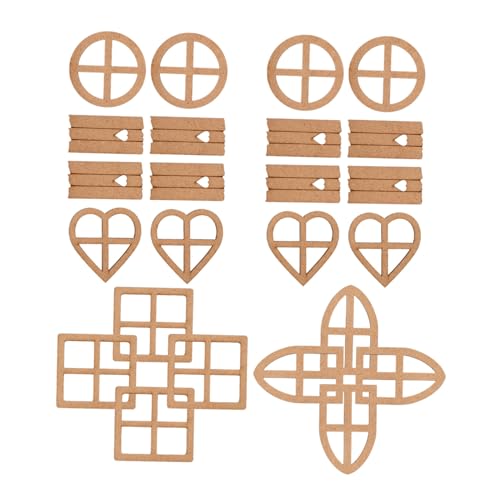 GARIOUANS 24 Stück Teiliges DIY Holzscheiben Naturbelassene Hohle Holzanhänger zum Basteln Bemalen und Dekorieren Vielseitige Holzplättchen für Handgemachte Deko für Partys und Geschenke GARIOUANS 24 Stück Teiliges DIY Holzscheiben Naturbelassene Hohle Holzanhänger zum Basteln Bemalen und Dekorieren Vielseitige Holzplättchen für Handgemachte Deko für Partys und Geschenke von GARIOUANS