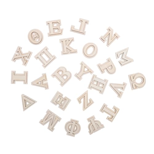 GARIOUANS 24 Stück Teiliges Griechisches Holzbuchstaben- Doppellagige Unlackiert für Diy-wandkunst Kreative Handwerksprojekte Handliche Buchstabenausschnitte für Individuelle Wanddekoration GARIOUANS 24 Stück Teiliges Griechisches Holzbuchstaben- Doppellagige Unlackiert für Diy-wandkunst Kreative Handwerksprojekte Handliche Buchstabenausschnitte für Individuelle Wanddekoration von GARIOUANS