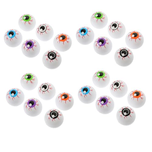 GARIOUANS 24 Stück Teiliges Halloween Deko Bunte Hohle Plastik Glubschaugen Gruselige Partydekoration für Mitgebsel und Schaurige GARIOUANS 24 Stück Teiliges Halloween Deko Bunte Hohle Plastik Glubschaugen Gruselige Partydekoration für Mitgebsel und Schaurige von GARIOUANS