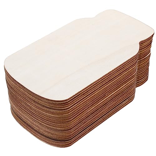 GARIOUANS 24 Stück Teiliges Holz Dekoset Mason Jar Form Diy Holzscheiben mit Glatter Oberfläche Blanko Bastel Holzstücke für Beschriftung und Kreative Gestaltung Geeignet für Hochzeit Garten GARIOUANS 24 Stück Teiliges Holz Dekoset Mason Jar Form Diy Holzscheiben mit Glatter Oberfläche Blanko Bastel Holzstücke für Beschriftung und Kreative Gestaltung Geeignet für Hochzeit Garten von GARIOUANS