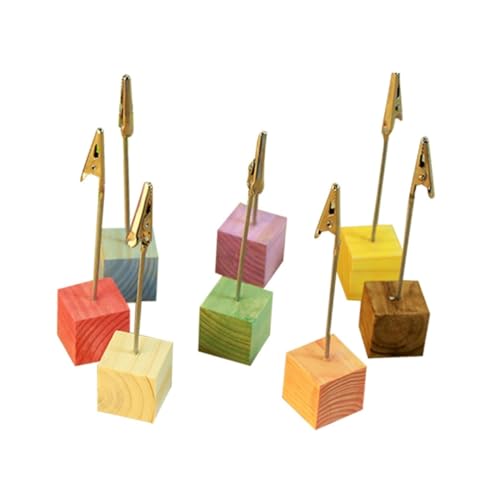 GARIOUANS 24 Stück Teiliges Holz Memo Clips Halter mit Stabiler Basis für Notizen Fotos und Karten Bunte Farben Gelb Grün Blau Orange Rot für Büro Zuhause und Veranstaltungen GARIOUANS 24 Stück Teiliges Holz Memo Clips Halter mit Stabiler Basis für Notizen Fotos und Karten Bunte Farben Gelb Grün Blau Orange Rot für Büro Zuhause und Veranstaltungen von GARIOUANS