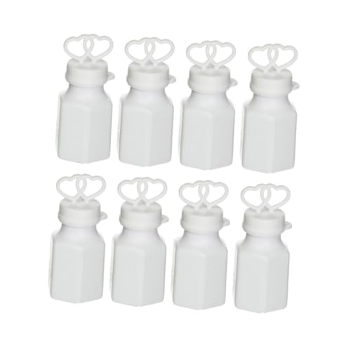GARIOUANS 24 Stück Teiliges Seifenblasenstäbe mit Doppelförmigem Herz Weiße Bubble Wands aus Hochwertigem Kunststoff Wiederverwendbar Hochzeit Gastgeschenke und Hochzeitsdeko für Kommunion von GARIOUANS