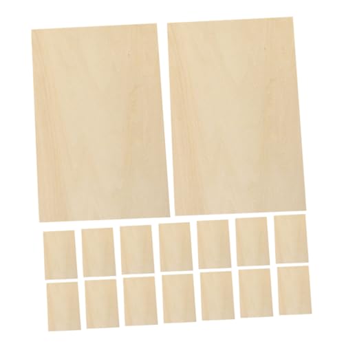 GARIOUANS 24Stücke Unbehandelte Holzplatten für DIY Projekte zum Basteln Bemalen und Schnitzen Vielseitig Einsetzbar für Handwerksarbeiten Langlebig von GARIOUANS