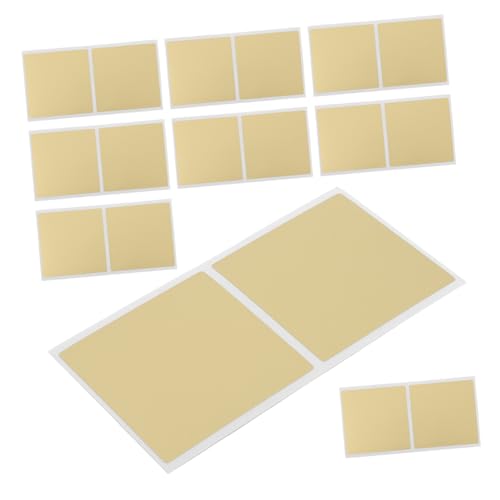 GARIOUANS 25 Blatt Goldene DIY Rubbelaufkleber Quadratisch Scratch Off Sticker für Rubbellose Gewinnspiele Partyspiele Basteln und Belohnungen Selbstgestaltbare Kratzetiketten für GARIOUANS 25 Blatt Goldene DIY Rubbelaufkleber Quadratisch Scratch Off Sticker für Rubbellose Gewinnspiele Partyspiele Basteln und Belohnungen Selbstgestaltbare Kratzetiketten für von GARIOUANS