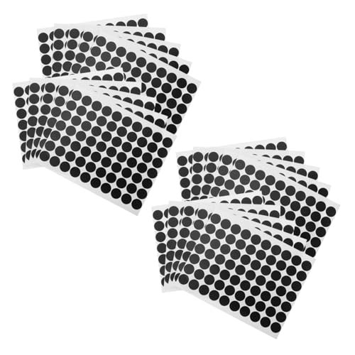 GARIOUANS 25 Blatt Wasserdichte Runde Aufkleber Selbstklebende Druckbare Kreisetiketten für Vielseitige Beschriftung Stark Haftend Reißfest Kompatibel mit Handschrift und Drucker von GARIOUANS