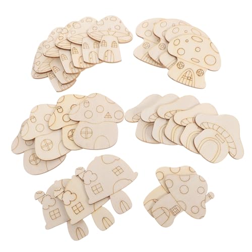 GARIOUANS 25 Stück Pilzholzscheiben holzhandwerk selber machen unvollendete Pilzausschnitte leere Holzausschnitte DIY Hanging Ornamente DIY-Kunsthandwerk mit Pilzen Pappelbrett Beige GARIOUANS 25 Stück Pilzholzscheiben holzhandwerk selber machen unvollendete Pilzausschnitte leere Holzausschnitte DIY Hanging Ornamente DIY-Kunsthandwerk mit Pilzen Pappelbrett Beige von GARIOUANS