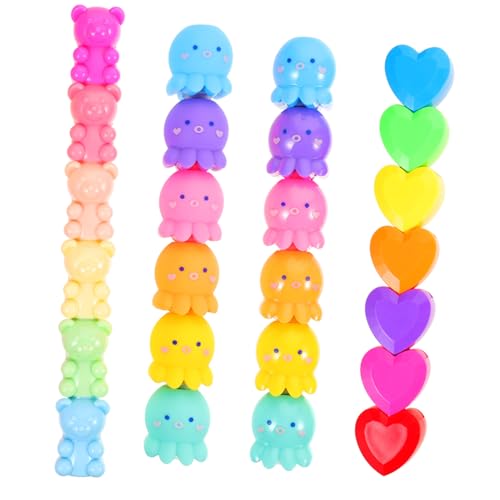 GARIOUANS 25 Stück Teiliges Abnehmbarer Cartoon Textmarker Wasserbasierte Leuchtende Farben Leichte Tragbare Marker für Markieren und Notizen Machen GARIOUANS 25 Stück Teiliges Abnehmbarer Cartoon Textmarker Wasserbasierte Leuchtende Farben Leichte Tragbare Marker für Markieren und Notizen Machen von GARIOUANS