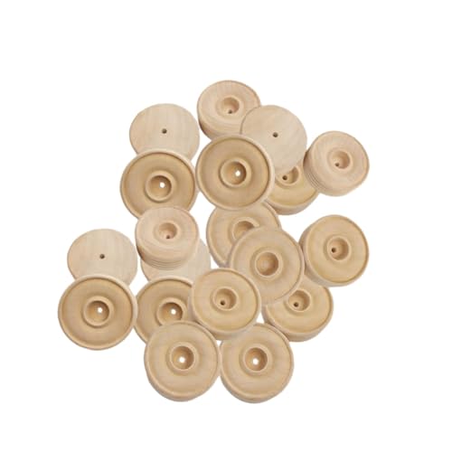 GARIOUANS 25 Stück Teiliges Kleine Holzräder aus Massivem Holz Langlebig und Formstabil als DIY Zubehör für Handgefertigte Spielzeuge Bastelprojekte und Modellbau Geeignet für Kreative GARIOUANS 25 Stück Teiliges Kleine Holzräder aus Massivem Holz Langlebig und Formstabil als DIY Zubehör für Handgefertigte Spielzeuge Bastelprojekte und Modellbau Geeignet für Kreative von GARIOUANS