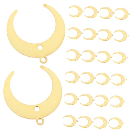 GARIOUANS 25 Stück Teiliges Kupfer mond anhänger Einzigartige Schmuckverbinder für Halsketten Armbänder und Ohrringe Langlebige Leichte Mondcharms für DIY schmuckherstellung und von GARIOUANS