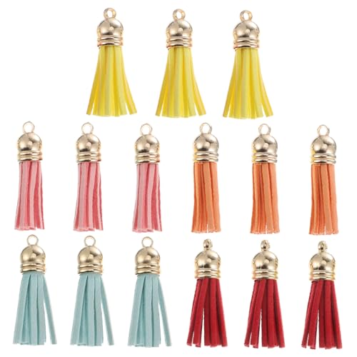 GARIOUANS 25 Stück Teiliges Leder Quasten Anhänger Farben Weiche DIY Schmuckanhänger für Schlüsselbund Taschen und Wohnkultur Langlebige und Vielseitige Bastelaccessoires GARIOUANS 25 Stück Teiliges Leder Quasten Anhänger Farben Weiche DIY Schmuckanhänger für Schlüsselbund Taschen und Wohnkultur Langlebige und Vielseitige Bastelaccessoires von GARIOUANS