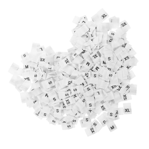 GARIOUANS 250 Stück Kleidungsgrößen Etiketten Weiß Xs S Xl Langlebige Hautfreundliche Stoffgrößenlabels zum Nähen Klare Drucke für Handgemachte Kleidung Vielseitig für Kleider Hemden GARIOUANS 250 Stück Kleidungsgrößen Etiketten Weiß Xs S Xl Langlebige Hautfreundliche Stoffgrößenlabels zum Nähen Klare Drucke für Handgemachte Kleidung Vielseitig für Kleider Hemden von GARIOUANS