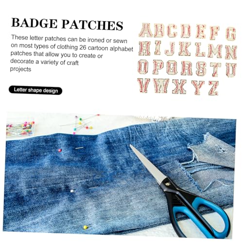 GARIOUANS 26 Stück Teiliges Besticktes Buchstaben Aufbügeln Farbige Applikationen mit Metallrand Langlebige Patches für Kleidung Taschen Hüte und DIY dekoration GARIOUANS 26 Stück Teiliges Besticktes Buchstaben Aufbügeln Farbige Applikationen mit Metallrand Langlebige Patches für Kleidung Taschen Hüte und DIY dekoration von GARIOUANS