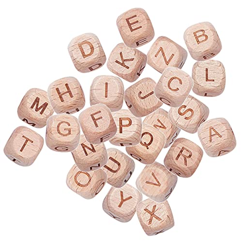 GARIOUANS 26 Stück Teiliges Quadratische Buchenholz Alphabetperlen Natürliche Holzperlen für Armband und Halskettenherstellung DIY Schmuckzubehör Tragbare Kleine Buchstabenperlen für GARIOUANS 26 Stück Teiliges Quadratische Buchenholz Alphabetperlen Natürliche Holzperlen für Armband und Halskettenherstellung DIY Schmuckzubehör Tragbare Kleine Buchstabenperlen für von GARIOUANS