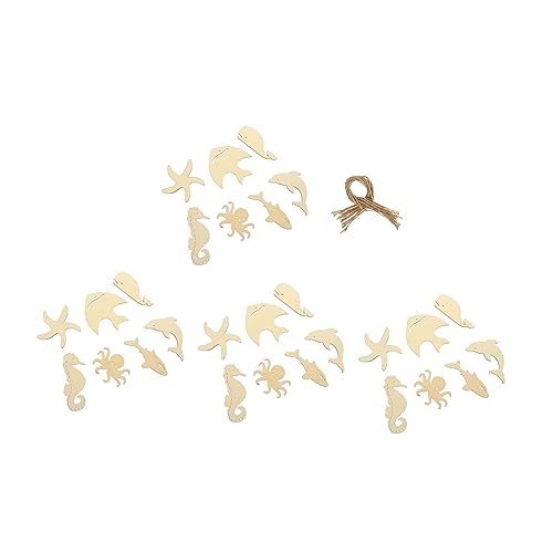 GARIOUANS 28 Stück Teiliges Meerestiere Doppelseitig Glatt Naturbelassen zum Bemalen und Basteln Nachhaltige Holzstreifen für DIY Deko und Kreative Kunstprojekte zu Hause GARIOUANS 28 Stück Teiliges Meerestiere Doppelseitig Glatt Naturbelassen zum Bemalen und Basteln Nachhaltige Holzstreifen für DIY Deko und Kreative Kunstprojekte zu Hause von GARIOUANS