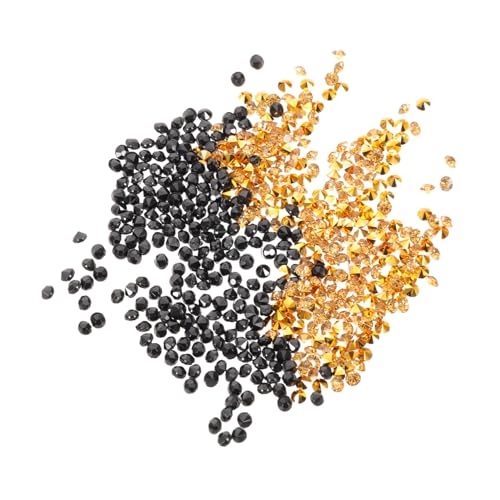 GARIOUANS 2Er-Pack Diamanten Gold Schwarz Spitze Rückseite Flache Rückseite Strasssteine für DIY Basteln Vase Füller Tischdekoration Hochzeit Party Konfetti GARIOUANS 2Er-Pack Diamanten Gold Schwarz Spitze Rückseite Flache Rückseite Strasssteine für DIY Basteln Vase Füller Tischdekoration Hochzeit Party Konfetti von GARIOUANS