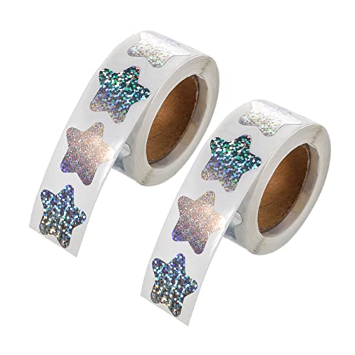 GARIOUANS 2Rollen Selbstklebende Glitzerstern Aufkleber aus Dekorative Sterne für Belohnungen DIY Bastelprojekte Schulmaterial und Festdekoration und Kreative GARIOUANS 2Rollen Selbstklebende Glitzerstern Aufkleber aus Dekorative Sterne für Belohnungen DIY Bastelprojekte Schulmaterial und Festdekoration und Kreative von GARIOUANS