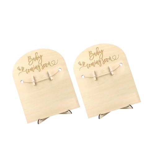 GARIOUANS 2Sätze Holzschild für Neugeborene Clips Ankündigungskarten für Gedenktafel zur Vielseitige Wanddekoration für Kinderzimmer GARIOUANS 2Sätze Holzschild für Neugeborene Clips Ankündigungskarten für Gedenktafel zur Vielseitige Wanddekoration für Kinderzimmer von GARIOUANS