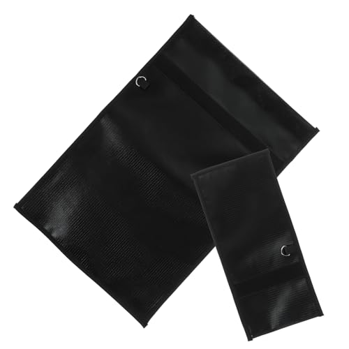 GARIOUANS 2Stücke Feuerfeste Faraday Taschen aus Signalblockierende Dokumentenbeutel für Tablets und Mobilgeräte für Reisen und Outdoor Aktivitäten von GARIOUANS