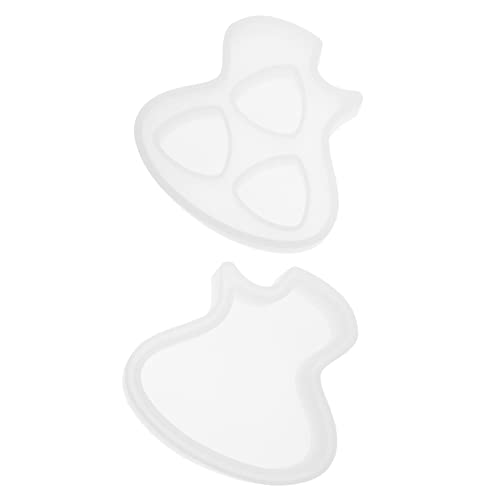 GARIOUANS 2Stücke Gitarre Plectrum Formen Gitarren Picks Gießform Milchweiß für Einfache Herstellung und Aufbewahrung von Gitarrenplektren Platzsparend und Leicht von GARIOUANS