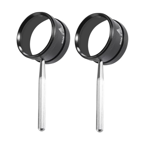 GARIOUANS 2Stücke Handlupe Vergrößerung mit Ergonomischem Griff Optische Lupe für Juweliere Sammler und Hobbyisten für Münzen Briefmarken und Details GARIOUANS 2Stücke Handlupe Vergrößerung mit Ergonomischem Griff Optische Lupe für Juweliere Sammler und Hobbyisten für Münzen Briefmarken und Details von GARIOUANS