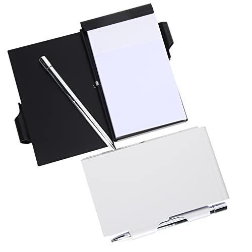 GARIOUANS 2Stücke Pocket Memo Book mit Stift Kleine Nachfüllbare Notizblöcke für Praktische und Stylische Notizbücher für Notizen von GARIOUANS
