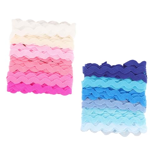 GARIOUANS 2Stücke Wellenkante Geschenkband für DIY Bastelprojekte mit Farben für Partydekoration und Verpackungen GARIOUANS 2Stücke Wellenkante Geschenkband für DIY Bastelprojekte mit Farben für Partydekoration und Verpackungen von GARIOUANS