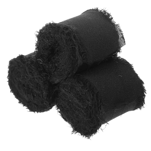 GARIOUANS 3 Rollen Fransenbänder Chiffon Dekorative und Bastelbänder für Hochzeitssträuße Party Dekorationen und Kreative Projekte pro Rolle GARIOUANS 3 Rollen Fransenbänder Chiffon Dekorative und Bastelbänder für Hochzeitssträuße Party Dekorationen und Kreative Projekte pro Rolle von GARIOUANS