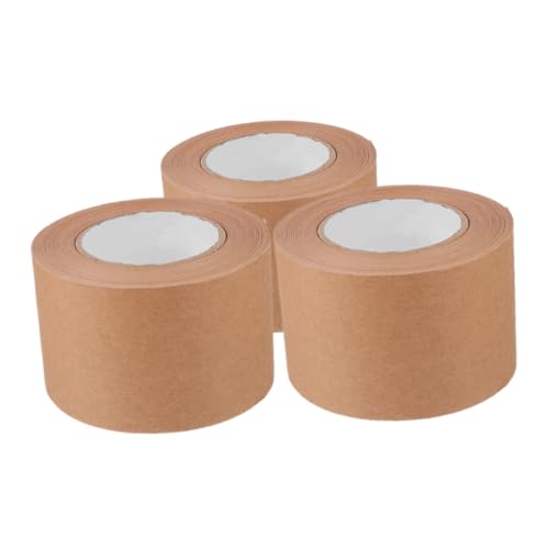 GARIOUANS 3 Rollen Kraft Klebeband Wasserdichtes Beschreibbares Verpackungsband für Umzug Versand und DIY Stark und Langlebig für Karton und Rahmenversiegelung von GARIOUANS