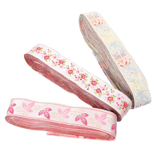 GARIOUANS 3 Rollen Satinbänder für Schleifen Basteln Dekoratives Stoffband mit Glänzender Oberfläche Vielseitig für Hochzeitsdekoration Geschenkverpackung und DIY Blumenarrangements GARIOUANS 3 Rollen Satinbänder für Schleifen Basteln Dekoratives Stoffband mit Glänzender Oberfläche Vielseitig für Hochzeitsdekoration Geschenkverpackung und DIY Blumenarrangements von GARIOUANS