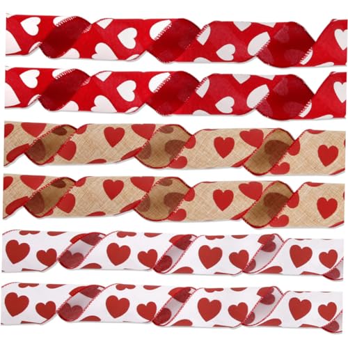 GARIOUANS 3 Rollen Valentines Day Schleifenband Herzband Transparent für Diy und Dekoration für Valentinstag und Festliche Anlässe GARIOUANS 3 Rollen Valentines Day Schleifenband Herzband Transparent für Diy und Dekoration für Valentinstag und Festliche Anlässe von GARIOUANS