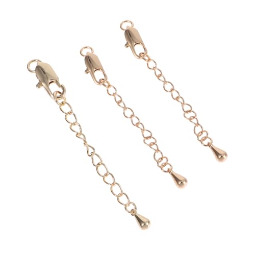GARIOUANS 3 STÜCKE Teiliges Verlängerungsketten mit Karabiner Verschluss in Gold Schmuckverlängerung für Halsketten und Armbänder Starke Haltekraft DIY Schmuckherstellung Zubehör GARIOUANS 3 STÜCKE Teiliges Verlängerungsketten mit Karabiner Verschluss in Gold Schmuckverlängerung für Halsketten und Armbänder Starke Haltekraft DIY Schmuckherstellung Zubehör von GARIOUANS