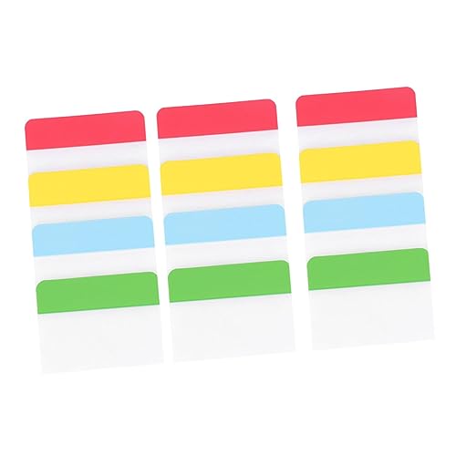 GARIOUANS 3 Sätze Wiederverwendbare Haftnotizen Bunte Index Tabs Selbstklebende Seitenmarkierungen für Notizen und Organisation Semi Transparent von GARIOUANS