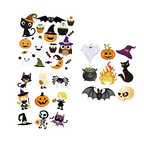 GARIOUANS 3 Stk. Teiliges Set Halloween Bügelbilder Aufnäher aus Hochwertigem Wasserdichtem Material Vielseitige Wärmeübertragungs Sticker für Kleidung für Kostüme und Alltagskleidung von GARIOUANS