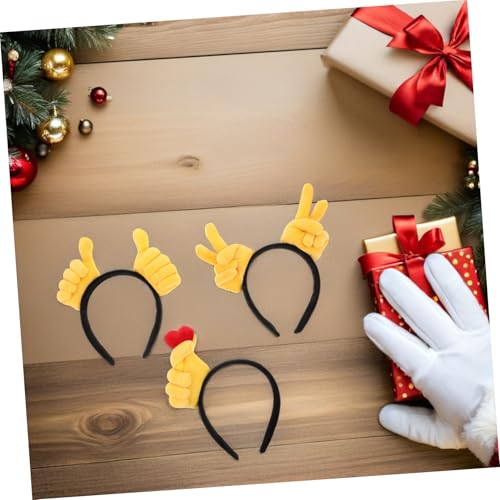GARIOUANS 3 Stück Kreatives Gesten Stirnband Fingergesten Dekoration Geburtstag Lustiges Haarband Geburtstagshaar Kopfschmuck Weihnachtsparty Haarband Weihnachtshaar Kopfschmuck GARIOUANS 3 Stück Kreatives Gesten Stirnband Fingergesten Dekoration Geburtstag Lustiges Haarband Geburtstagshaar Kopfschmuck Weihnachtsparty Haarband Weihnachtshaar Kopfschmuck von GARIOUANS