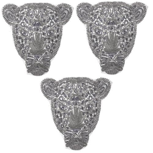 GARIOUANS 3 Stück Leopard Kopf Stickerei Aufnäher zum Aufnähen Kleine Jeans Patches mit Perlen Applikation für Kleidung Hüte DIY Dekoration Leicht und Langlebig GARIOUANS 3 Stück Leopard Kopf Stickerei Aufnäher zum Aufnähen Kleine Jeans Patches mit Perlen Applikation für Kleidung Hüte DIY Dekoration Leicht und Langlebig von GARIOUANS