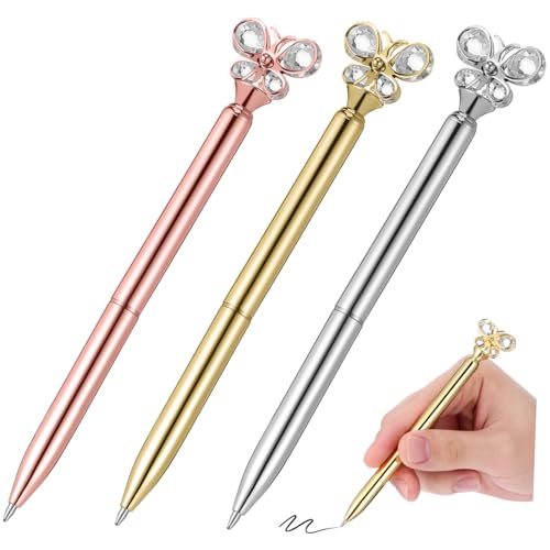 GARIOUANS 3 Stück Metall Kugelschreiber mit Glattes Langlebig für Schule Büro Zuhause Roségold Gold und Silber Stilvolle Schreibgeräte für Schüler GARIOUANS 3 Stück Metall Kugelschreiber mit Glattes Langlebig für Schule Büro Zuhause Roségold Gold und Silber Stilvolle Schreibgeräte für Schüler von GARIOUANS