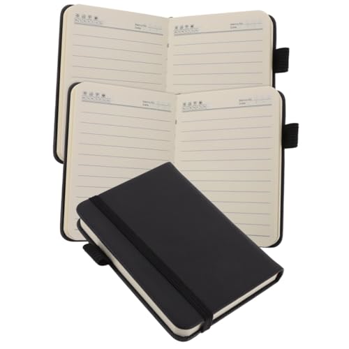 GARIOUANS 3 Stück Pocket Notepad Kleines Liniertes Notizbuch mit Dickem Papier und Pu einband Tragbares Business Notebook für Schule Konferenzen und Tägliche To do listen Handliche GARIOUANS 3 Stück Pocket Notepad Kleines Liniertes Notizbuch mit Dickem Papier und Pu einband Tragbares Business Notebook für Schule Konferenzen und Tägliche To do listen Handliche von GARIOUANS