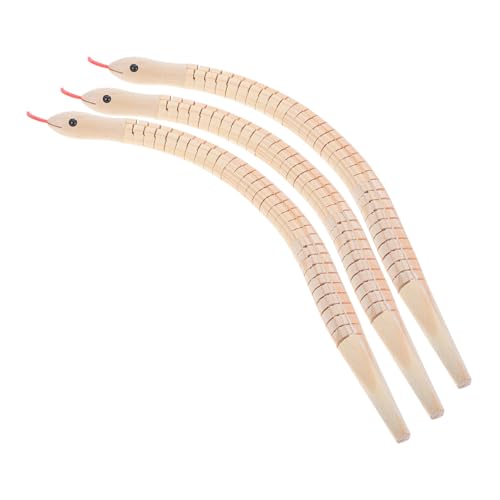 GARIOUANS 3 Stück Teiliges DIY Holz Schlangenspielzeug zum Bemalen Flexible Bewegliche Holzschlangen für Unbemalte Langlebige Holzfiguren für und Kreative Dekoration GARIOUANS 3 Stück Teiliges DIY Holz Schlangenspielzeug zum Bemalen Flexible Bewegliche Holzschlangen für Unbemalte Langlebige Holzfiguren für und Kreative Dekoration von GARIOUANS