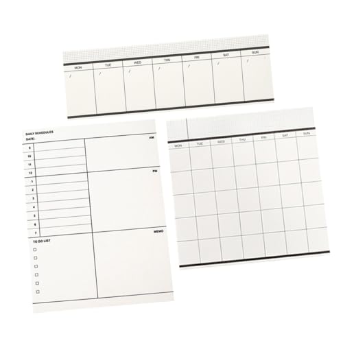 GARIOUANS 3 Stück Teiliges Kompaktes Planer Notizblock Tragbares und Leichtes Wochenplaner Notizbuch mit Glattem Einfach Umblätterbar für Büro Haushalt und Mobile Nutzung GARIOUANS 3 Stück Teiliges Kompaktes Planer Notizblock Tragbares und Leichtes Wochenplaner Notizbuch mit Glattem Einfach Umblätterbar für Büro Haushalt und Mobile Nutzung von GARIOUANS