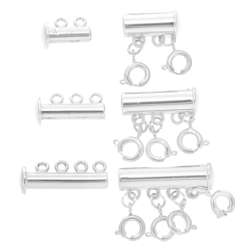 GARIOUANS 3 Stück Teiliges Magnetverschluss für Halsketten und Armbänder Langlebige Legierung Mehrreihige DIY Schmuckverbinder Praktische Verbindungsknöpfe für Schmuckherstellung und GARIOUANS 3 Stück Teiliges Magnetverschluss für Halsketten und Armbänder Langlebige Legierung Mehrreihige DIY Schmuckverbinder Praktische Verbindungsknöpfe für Schmuckherstellung und von GARIOUANS