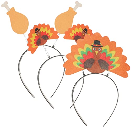 GARIOUANS 3 Stück Teiliges Thanksgiving Haarreif mit Truthahn Design Party Accessoires für Festliche Fotorequisiten und Einheitsgröße Leicht und Langlebig GARIOUANS 3 Stück Teiliges Thanksgiving Haarreif mit Truthahn Design Party Accessoires für Festliche Fotorequisiten und Einheitsgröße Leicht und Langlebig von GARIOUANS