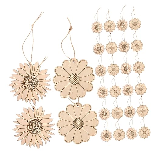GARIOUANS 30 Stück DIY Holzblumen Bastelset Teilig Unfertige Holzscheiben für Kreative Sonnenblumen Dekorationen Handgefertigte Bastelmaterialien für Erwachsene GARIOUANS 30 Stück DIY Holzblumen Bastelset Teilig Unfertige Holzscheiben für Kreative Sonnenblumen Dekorationen Handgefertigte Bastelmaterialien für Erwachsene von GARIOUANS
