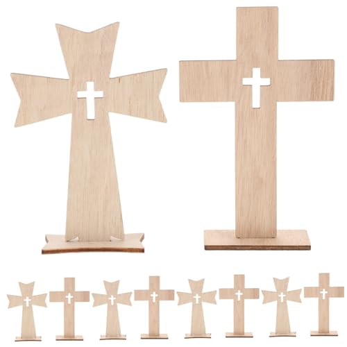 GARIOUANS 30 Stück Diy Holzkreuze Unvollendete Holzschnitt Formen für Bastelprojekte für Wanddekoration Kinderhandwerk und Festliche Anlässe GARIOUANS 30 Stück Diy Holzkreuze Unvollendete Holzschnitt Formen für Bastelprojekte für Wanddekoration Kinderhandwerk und Festliche Anlässe von GARIOUANS