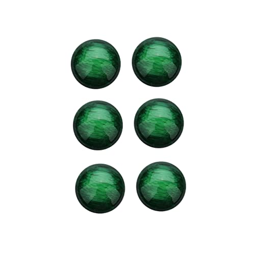 GARIOUANS 30 Stück Resin Patch Halbrunde Schmuckzubehör für DIY Ohrringe Grüne Bastelmaterialien für Frauen Langlebig und Vielseitig Einsetzbar von GARIOUANS
