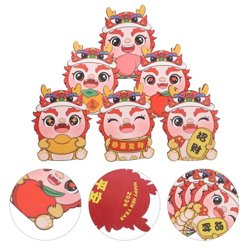 GARIOUANS 30 Stück Teiliges Chinesische Neujahrs-rote Umschläge mit Drachenmotiv Stabile Geldumschläge Kreative Cartoon-designs Dicke Papierqualität Vielseitig für Feste Geburtstage GARIOUANS 30 Stück Teiliges Chinesische Neujahrs-rote Umschläge mit Drachenmotiv Stabile Geldumschläge Kreative Cartoon-designs Dicke Papierqualität Vielseitig für Feste Geburtstage von GARIOUANS